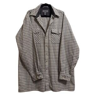 Bay Area Traders Mens XLT Tall Plaid Long Sleeve Button Up Shirt